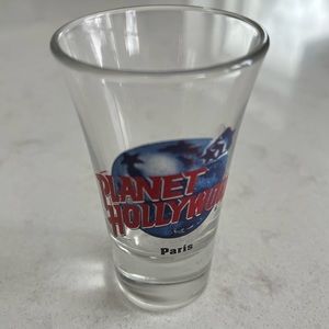 Vintage Planet Hollywood Paris Shot Glass Souvenir Europe 1990's